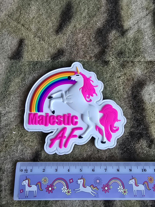 Unicorn Majestic As F*** PVC Patch