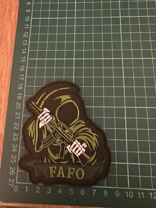 Grim Reaper F Around and Find Out FAFO PVC Patch