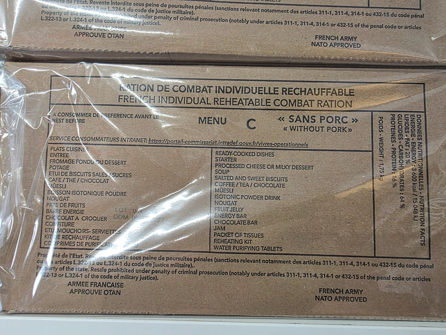**NEW** 2027 French Military RCIR Ration Packs