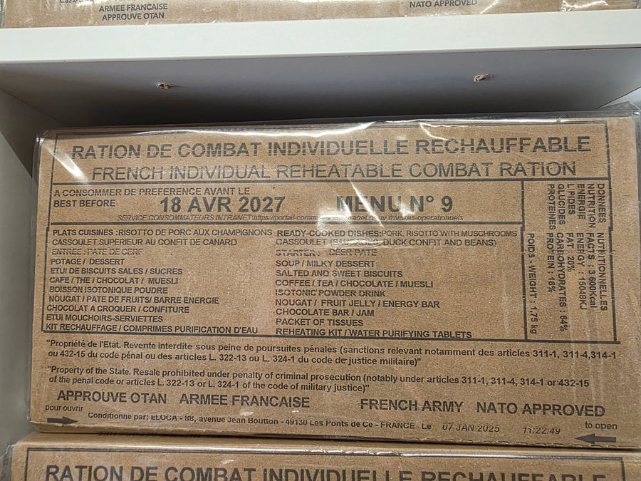 **NEW** 2027 French Military RCIR Ration Packs