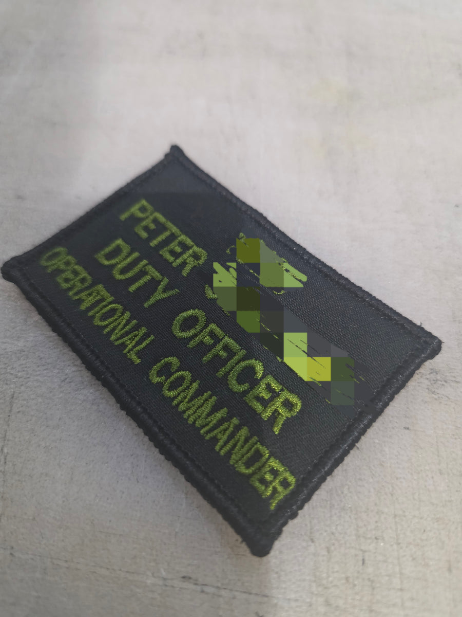 Design Your Own Patch (Live Preview) | 2" x 3" Custom Embroidered Velcro Patch