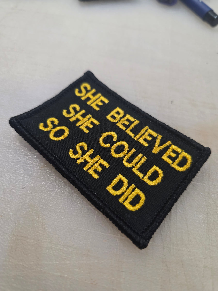 Design Your Own Patch (Live Preview) | 2" x 3" Custom Embroidered Velcro Patch