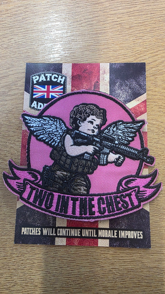 Two in the Chest Patch – Tactical Cupid Velcro Morale Patch