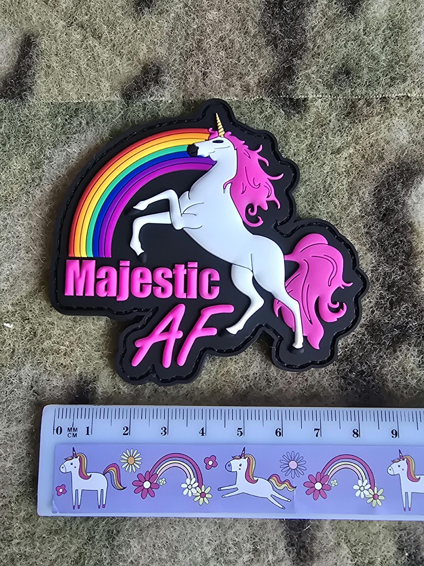 Subdued Unicorn Majestic As F*** PVC Patch