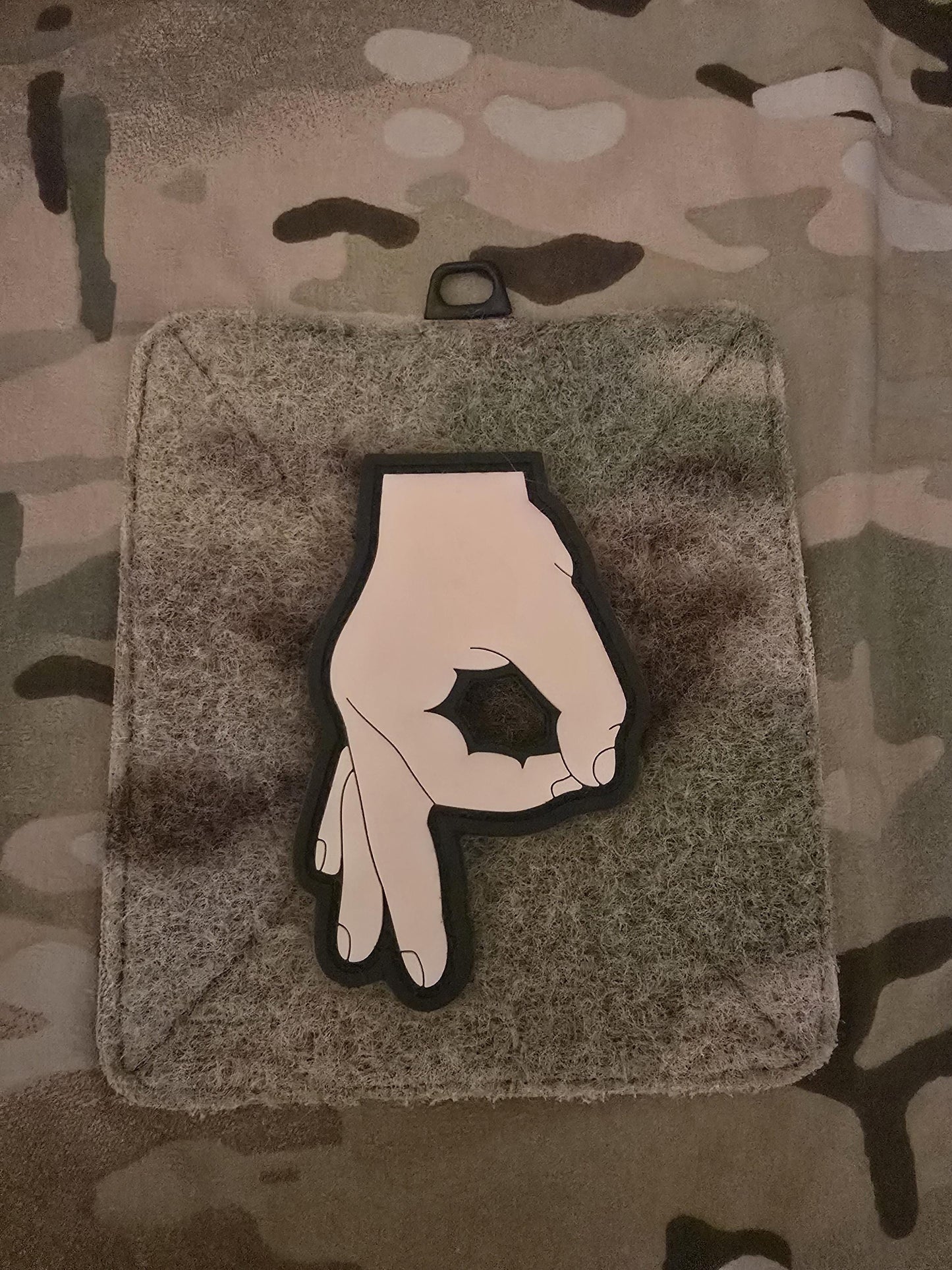 OK Gesture Circle Game PVC Patch