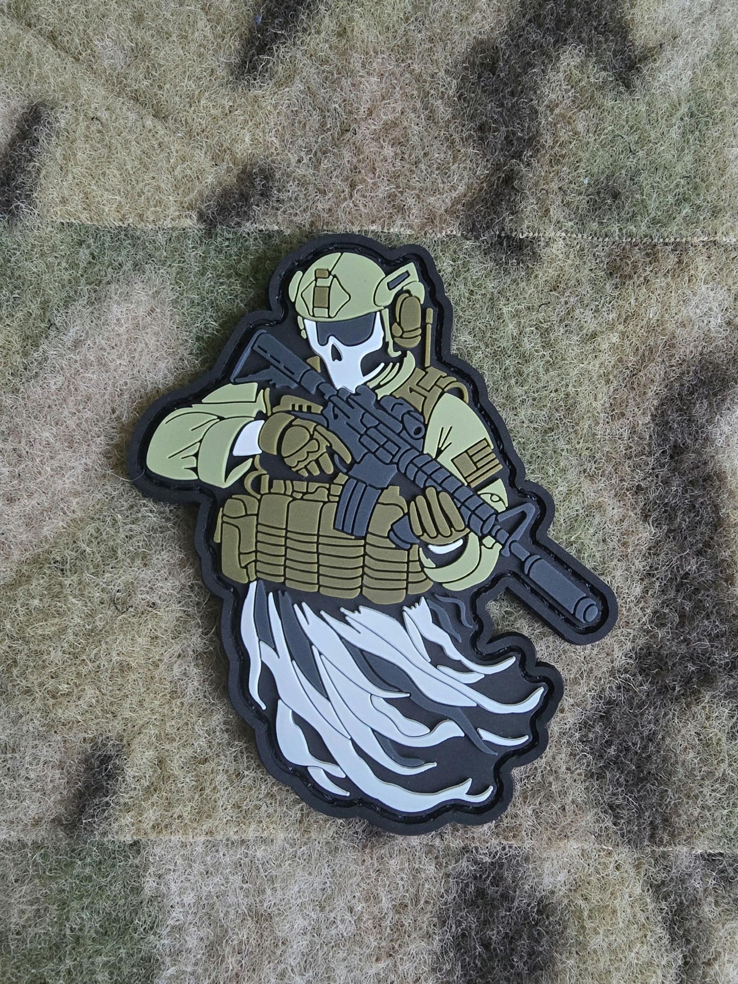 Grim Reaper Ghost Operator PVC Morale Patch – Tactical Spectre