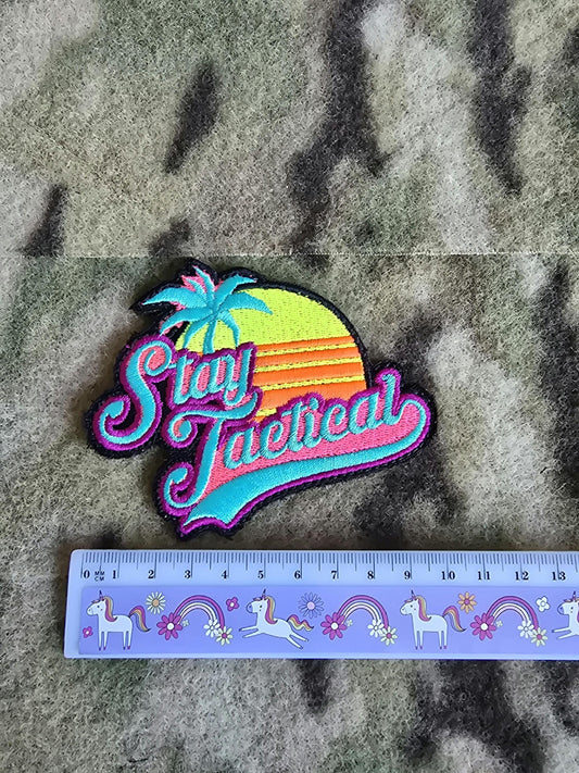 Stay Tactical Cool Sunset Beach Vibes Patch