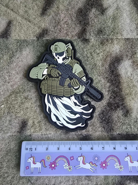 Grim Reaper Tactical Ghoul Ghost PVC Patch
