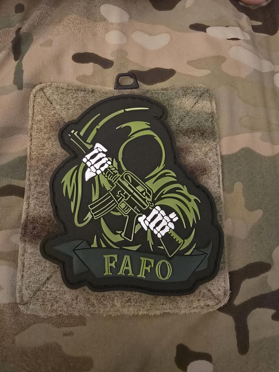 Grim Reaper F Around and Find Out FAFO PVC Patch