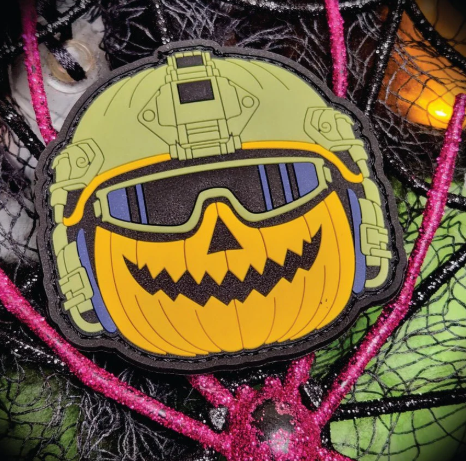 Jack - Pumpkin Helmet - 3" PVC Patch