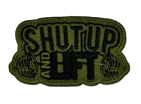 Shut Up and Lift - 3.25" Laser Cut Patch