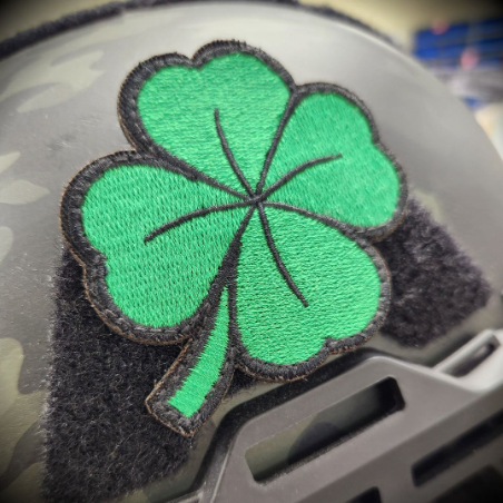 Shamrock Four Leaf Clover Embroidered Cut to Shape - 2.5x2.5 Patch - Luck of the Irish