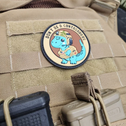 Don't Be A C***asaurus rude PVC Patch