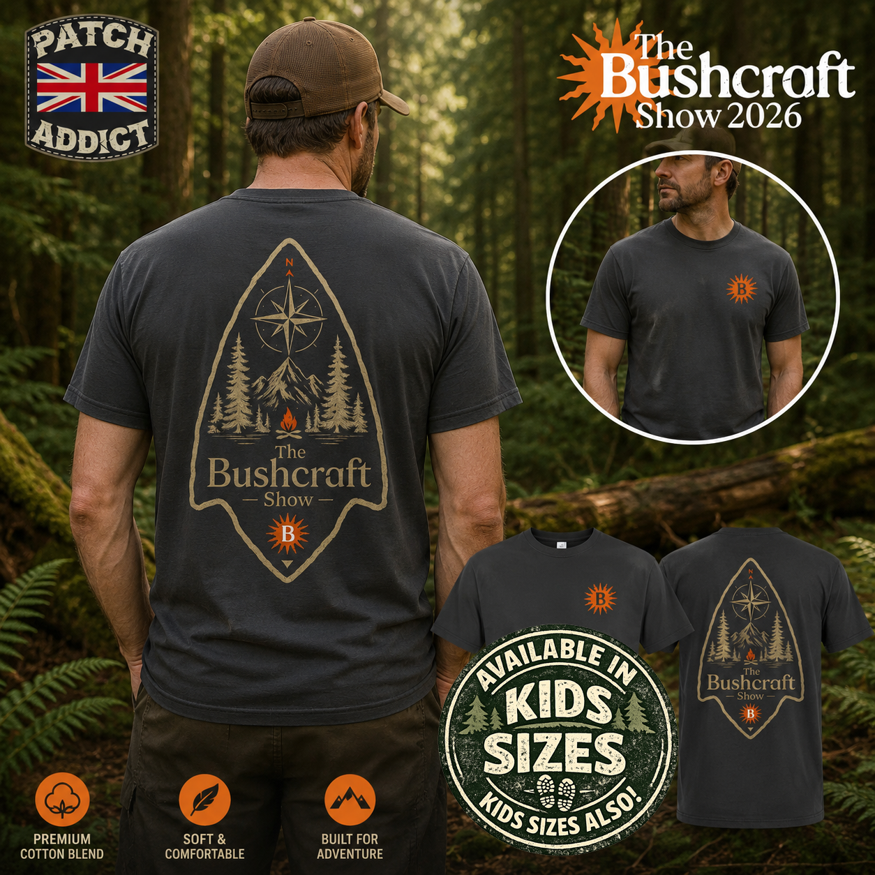 Official Bushcraft Show 2026 T Shirt – Limited Event Edition