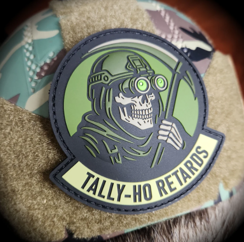 Tally-Ho Retards Grim Reaper PVC Patch