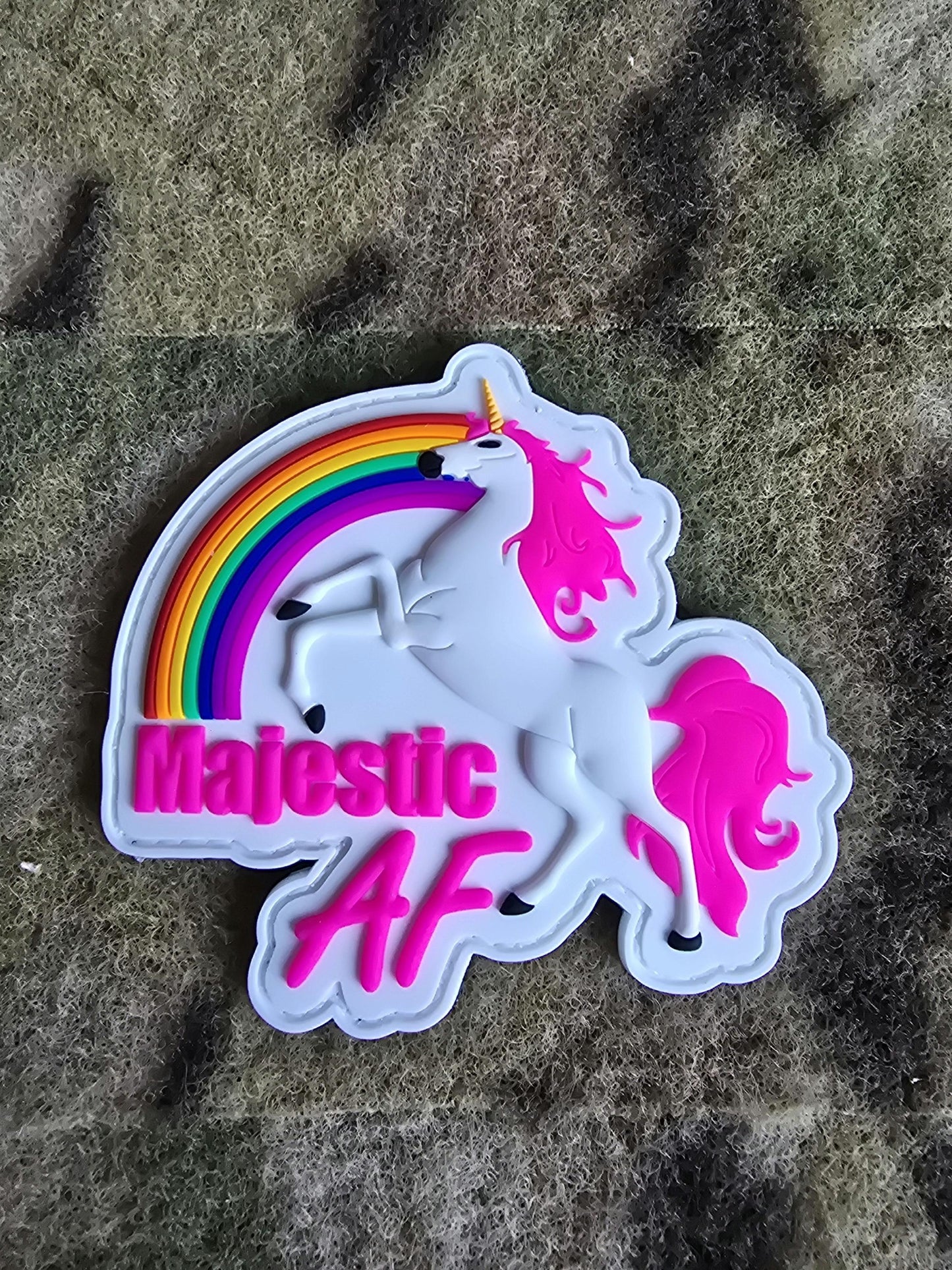 Unicorn Majestic As F*** PVC Patch