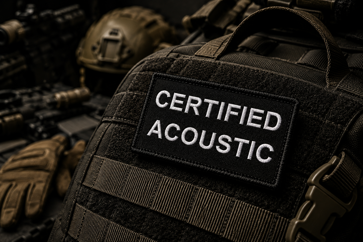 Certified Acoustic Embroidered Morale Patch | Funny ADHD & Autism Hook & Loop Badge