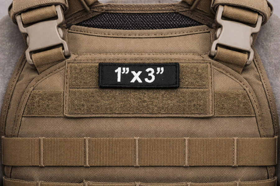 Custom Velcro Text Patch | LIVE PREVIEW | Multiple Sizes | Embroidered Name & Morale Patch