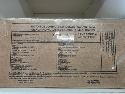 2026 French Military RCIR Ration Packs