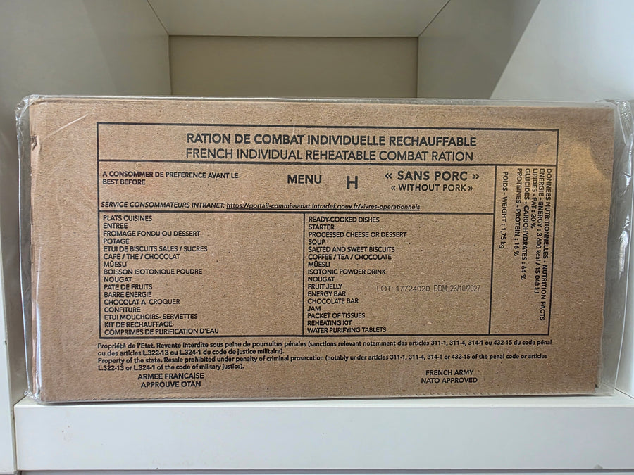 **NEW** 2027 French Military RCIR Ration Packs