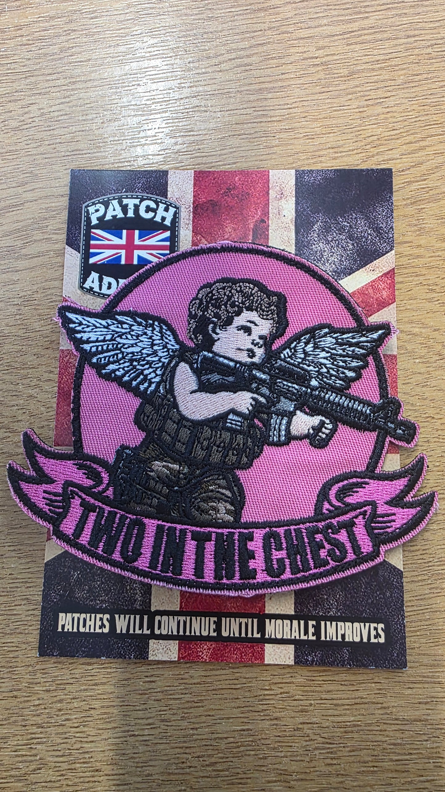 Two in the Chest Patch – Tactical Cupid Velcro Morale Patch