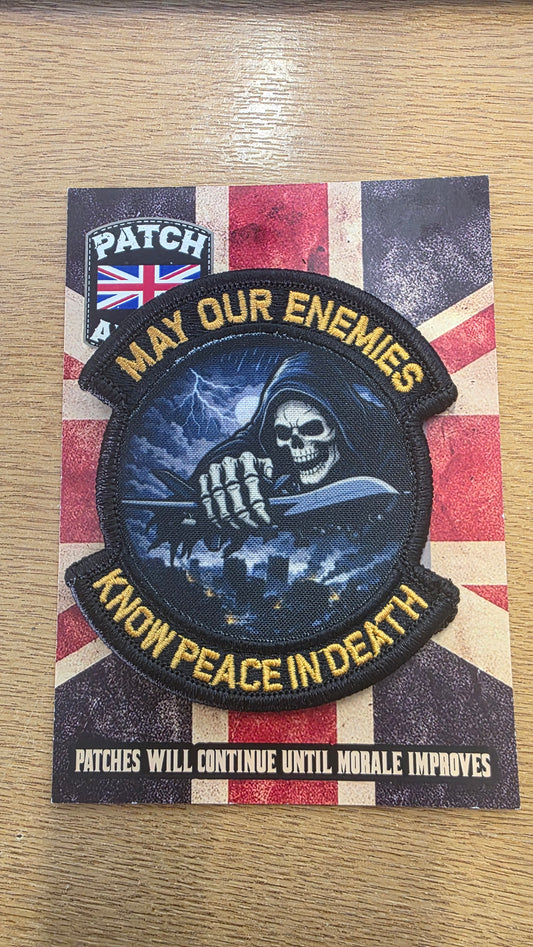 May Our Enemies Know Peace In Death Morale Patch | Grim Reaper Tactical Patch