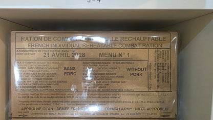 French RCIR Military Ration (2028 Date) | Genuine French Army Combat Ration