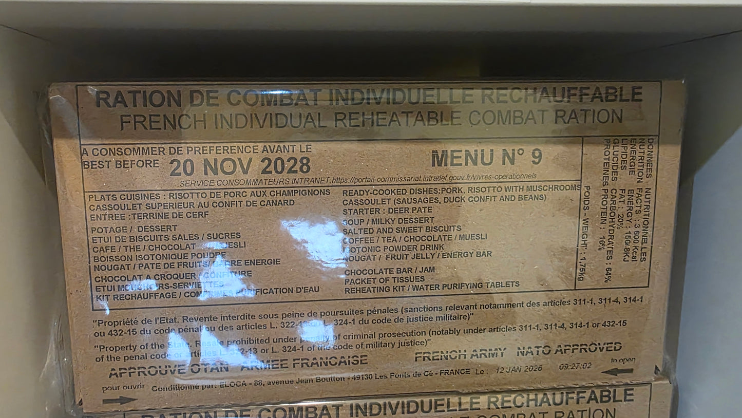 French RCIR Military Ration (2028 Date) | Genuine French Army Combat Ration