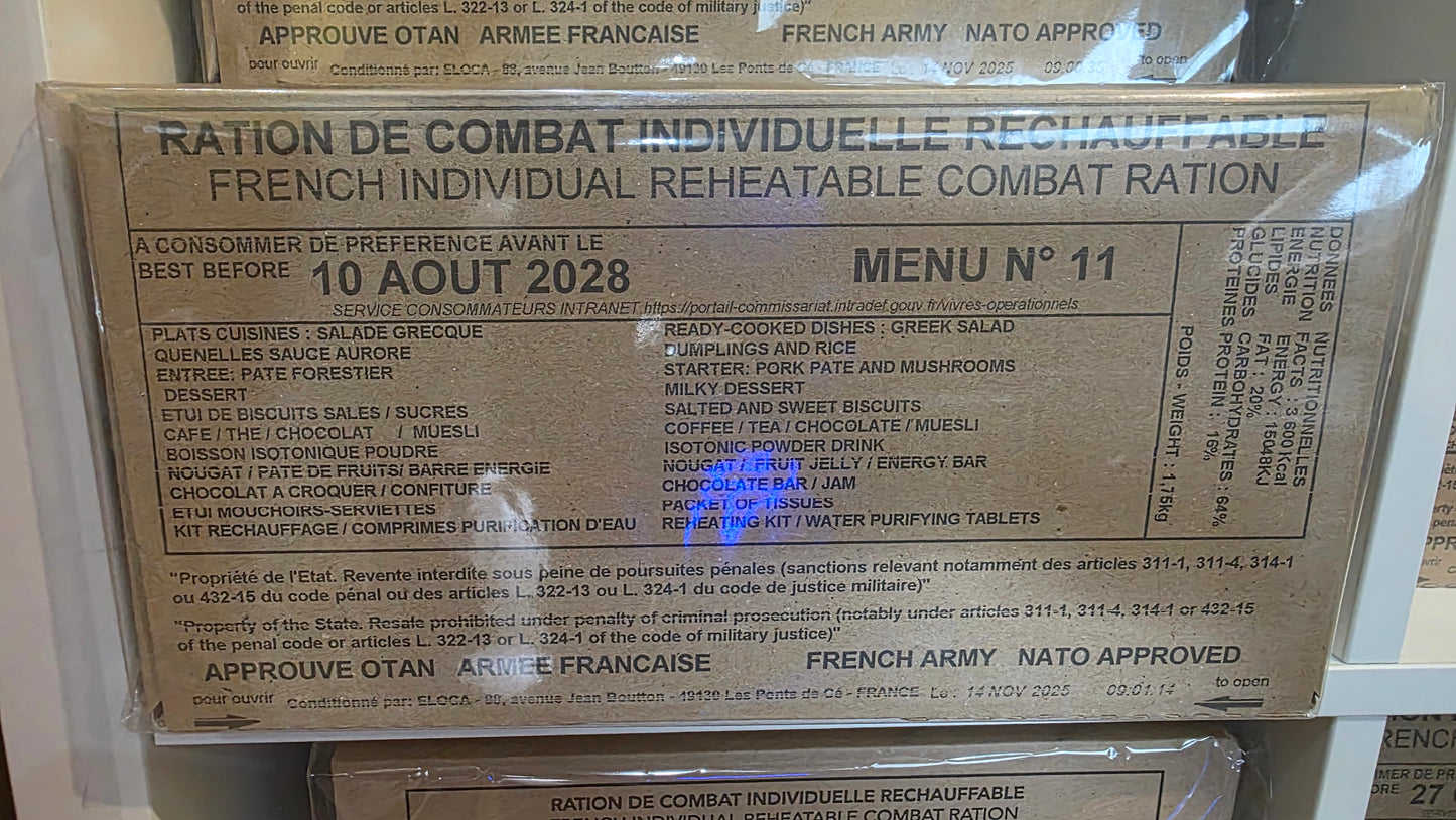 French RCIR Military Ration (2028 Date) | Genuine French Army Combat Ration