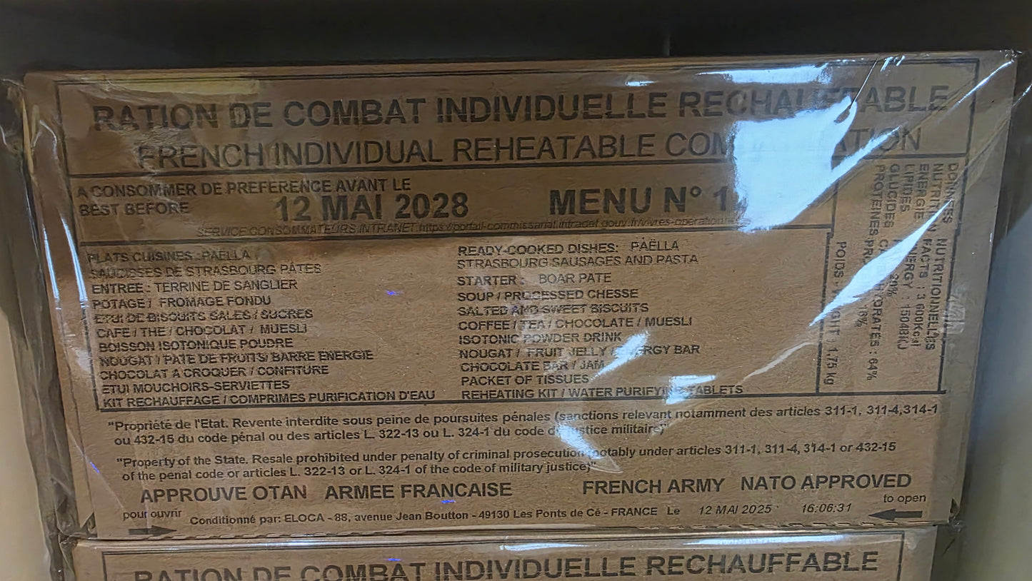 French RCIR Military Ration (2028 Date) | Genuine French Army Combat Ration