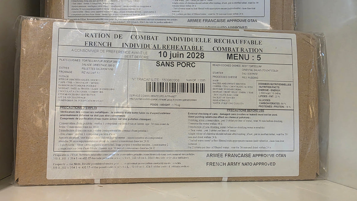 French RCIR Military Ration (2028 Date) | Genuine French Army Combat Ration