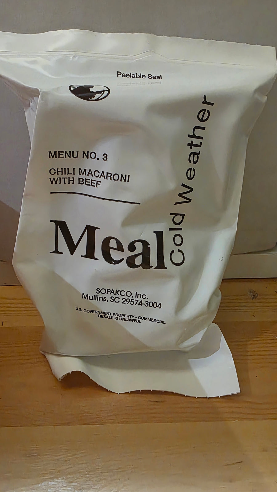 2022 USA Cold Weather "MRE" Meal Ready To Eat Ration Packs