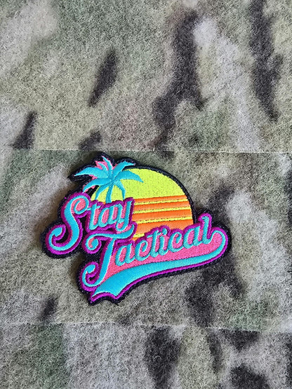 Stay Tactical Cool Sunset Beach Vibes Patch