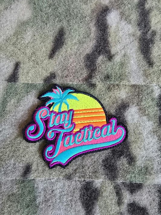 Stay Tactical Cool Sunset Beach Vibes Patch