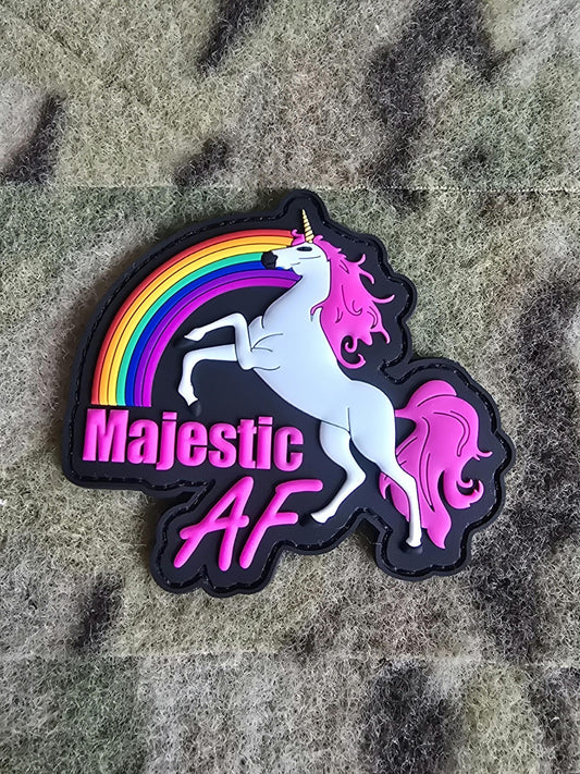 Subdued Unicorn Majestic As F*** PVC Patch