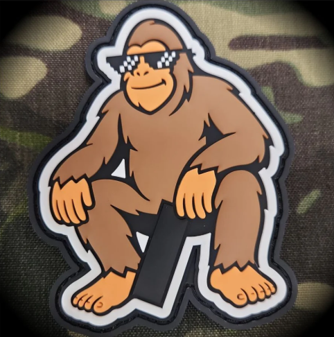 Bigfoot Barry - he's got a big package for you! - 4" PVC Patch