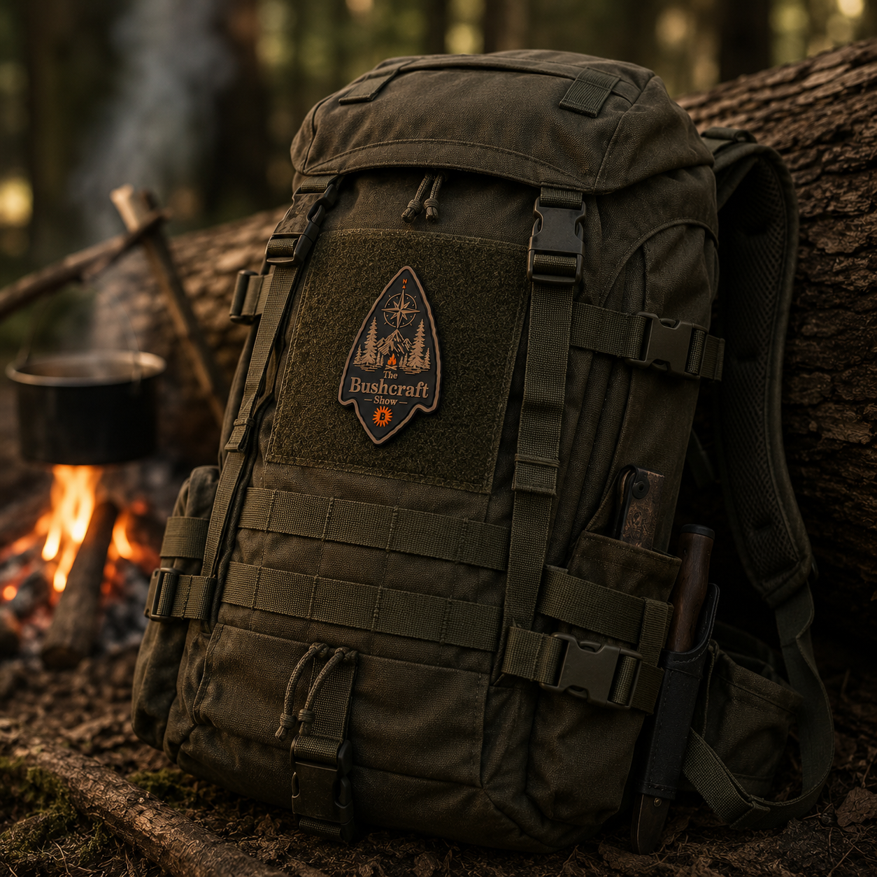 Official Bushcraft Show 2026 Arrowhead PVC Patch – Limited Event Edition