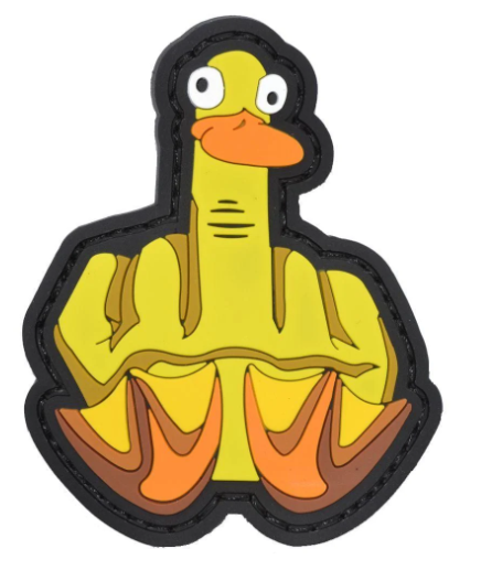 PVC Duck You - 3 inch Patch – Patch Addict UK