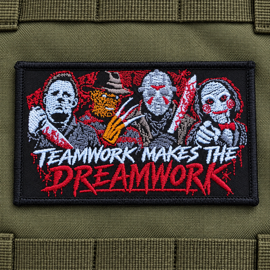 Teamwork Makes the Dreamwork Embroidered Morale Patch | Funny Tactical Patch