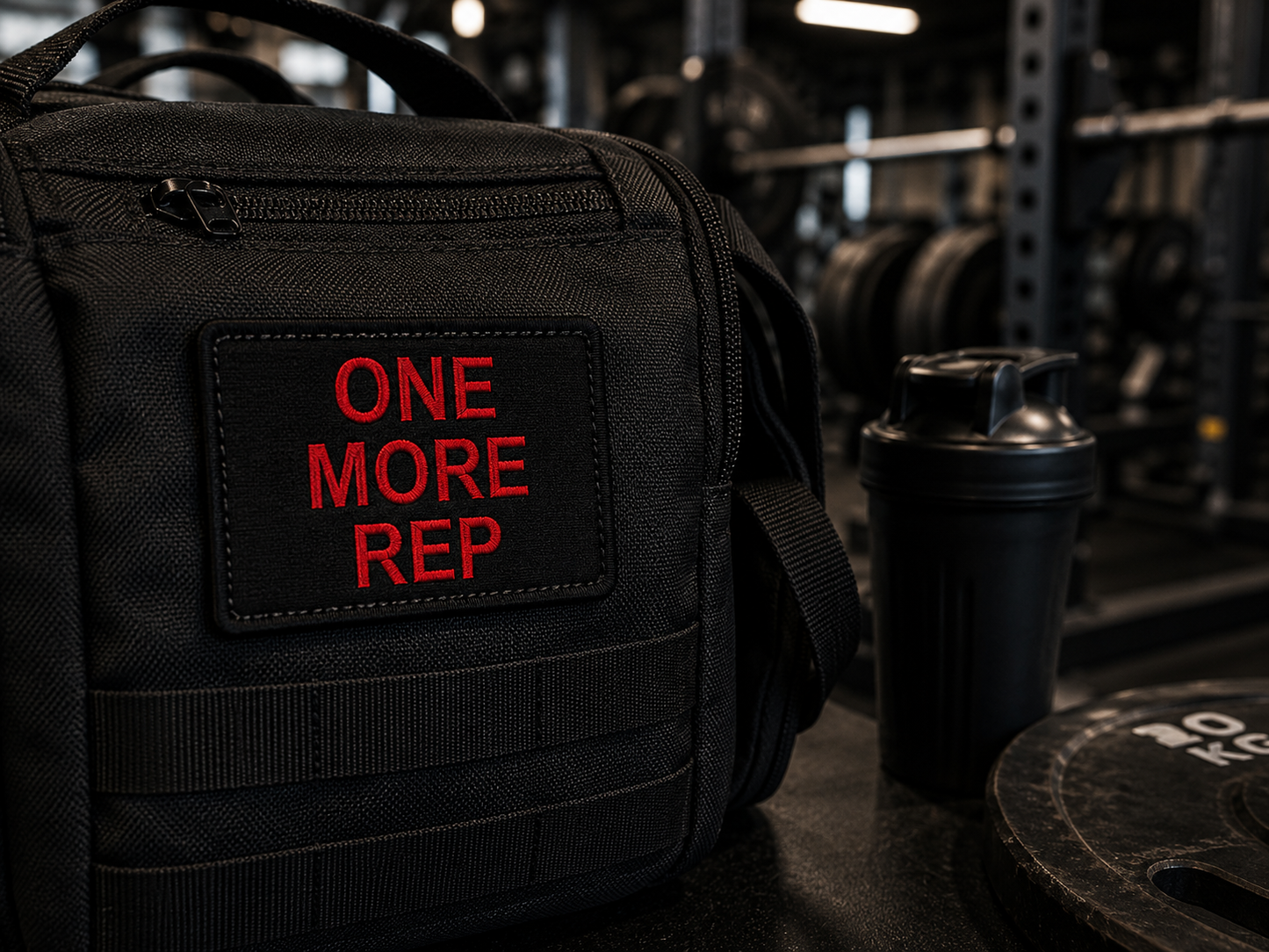 One More Rep | Live Preview | 2"x3" | 2" x4" | 3"x6" Tactical Morale Velcro Patch UK