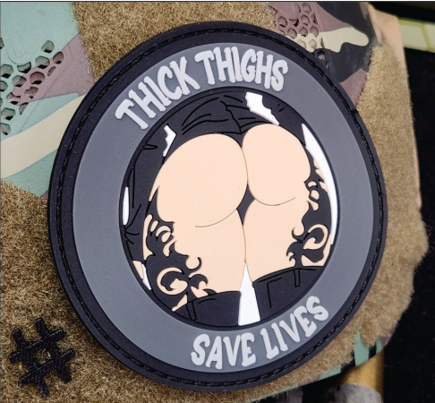 Thick Thighs Save Lives PVC Patch