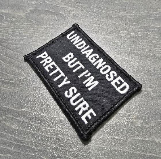 “Undiagnosed But I’m Pretty Sure” Morale Patch | Live Preview | 2" x 3" Funny Tactical Patch