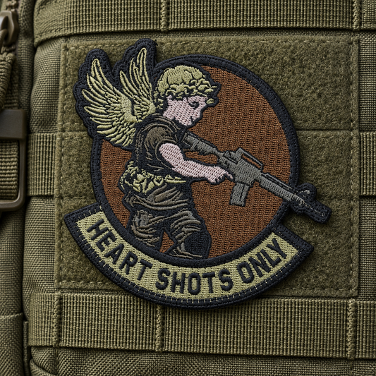 Heart Shots Only – Embroidered Cupid Patch