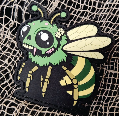 Horror Zombee - 3" PVC Patch