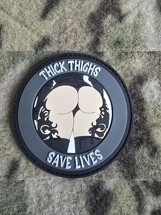 Thick Thighs Save Lives PVC Patch