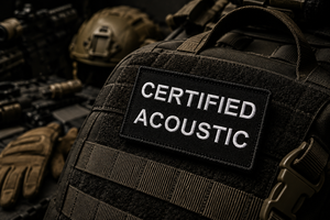 Certified Acoustic Embroidered Morale Patch | Funny ADHD & Autism Hook & Loop Badge
