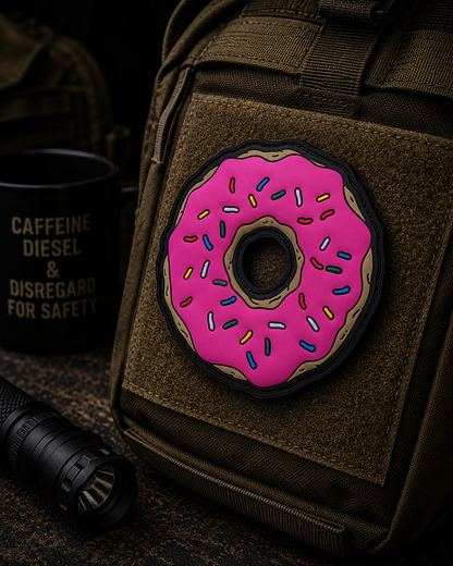 Tactical Donut PVC Patch | Funny Morale Patch UK