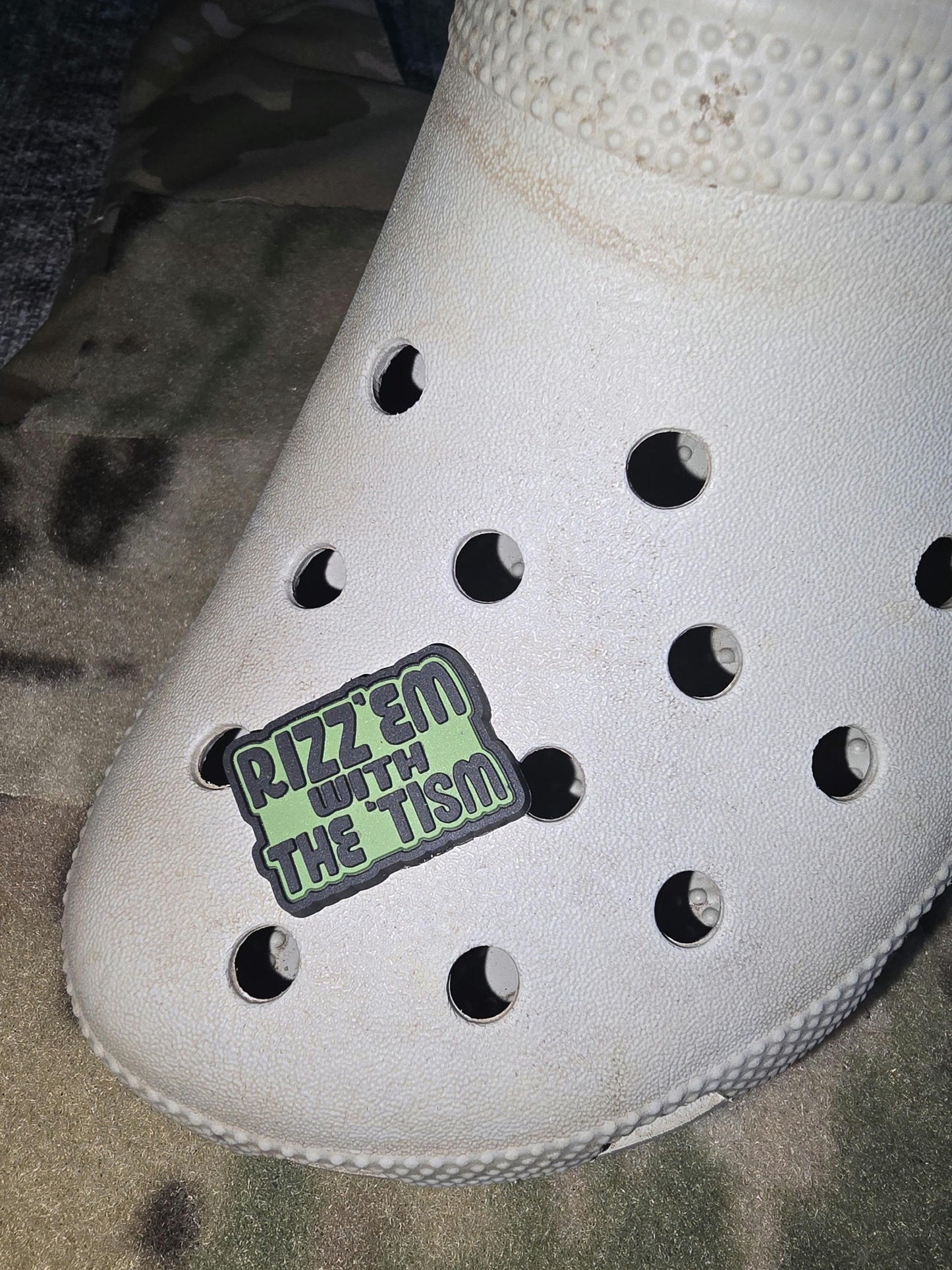 Rizz'em With The Tism Autism Shoe Charm