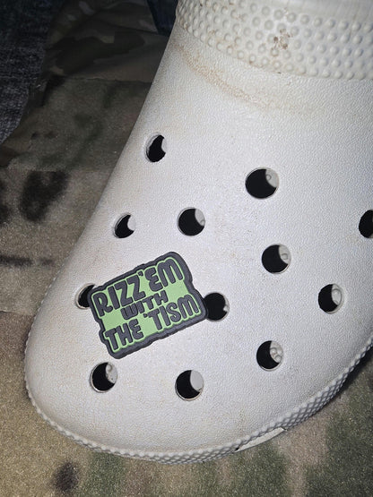 Rizz'em With The Tism Autism Shoe Charm