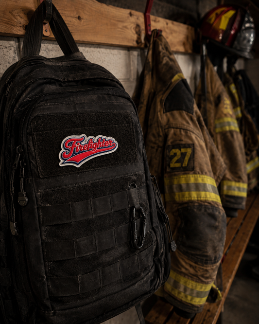 Firefighter Major League PVC Morale Patch | Fire & Rescue Hook & Loop Patch